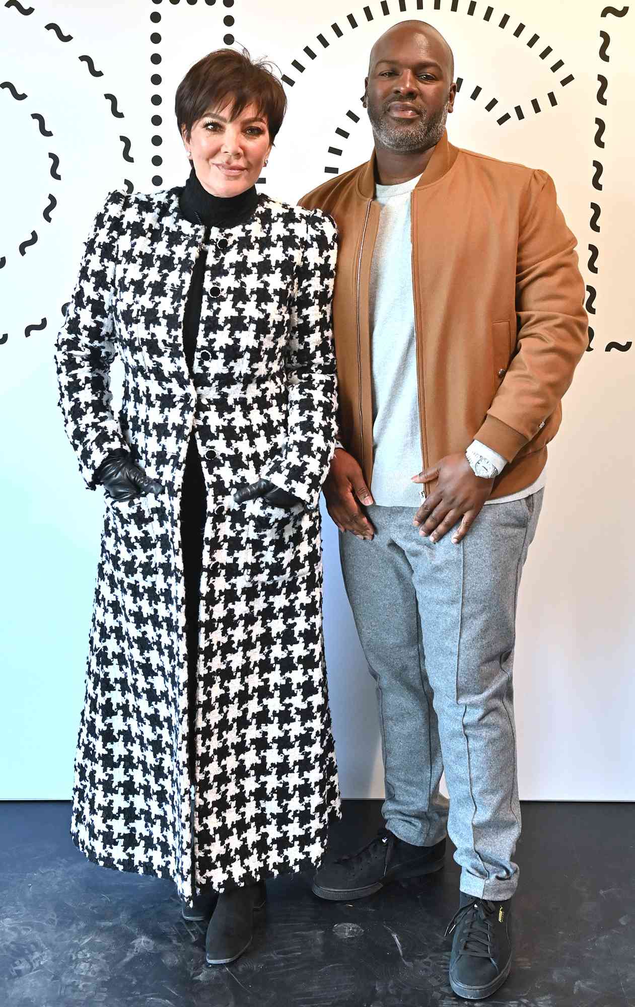 Kris Jenner and Corey Gamble during BoF VOICES 2021 at Soho Farmhouse on December 02, 2021 in Oxfordshire, England