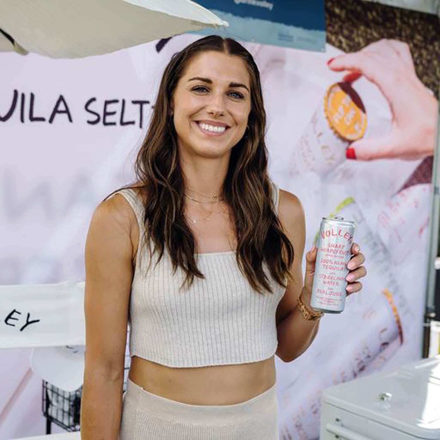 alex morgan with her tequila brand