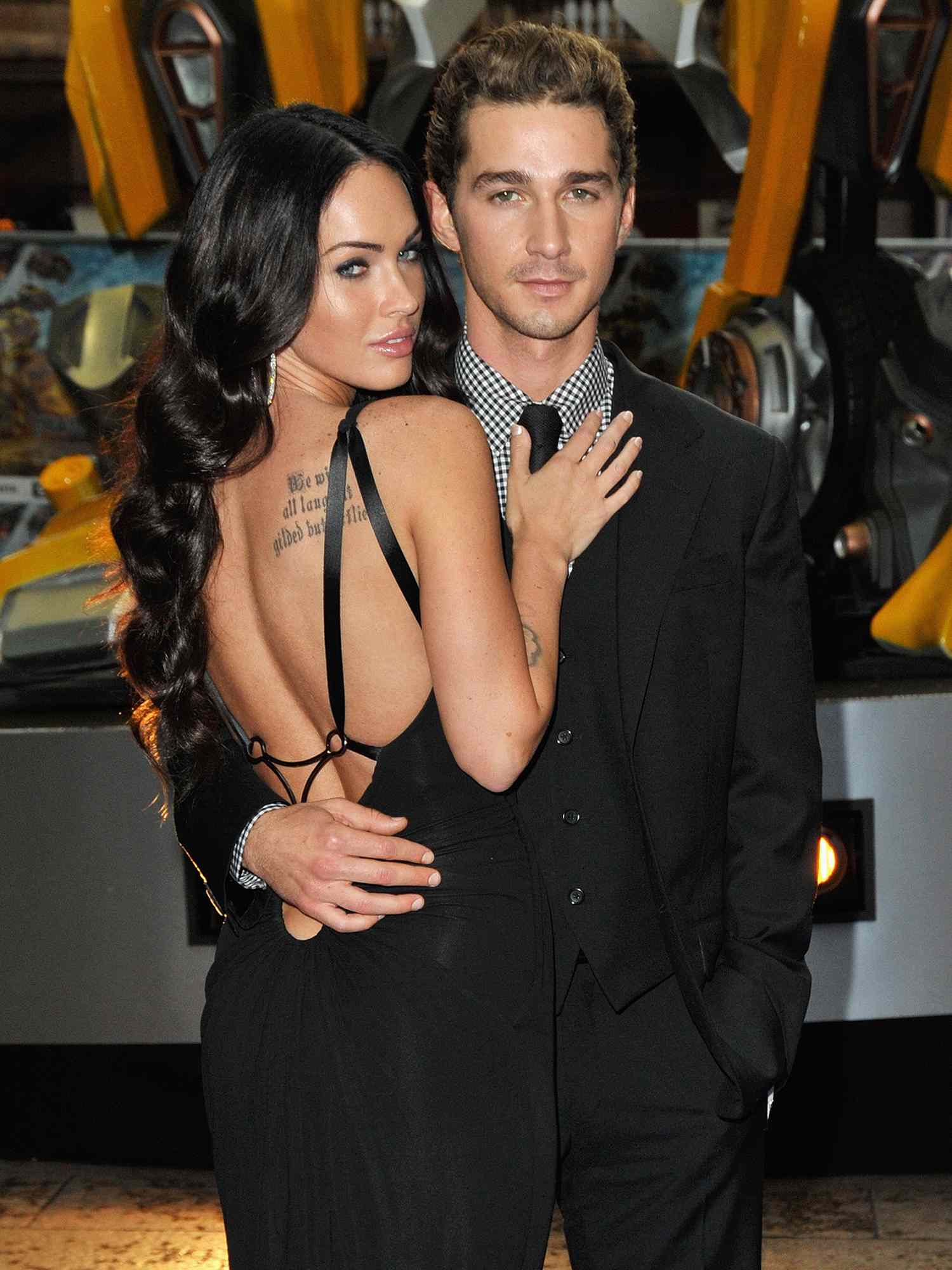 Shia LaBeouf and Megan Fox attend the UK premiere of 'Transformers: Revenge of the Fallen' on June 15, 2009 in London, England. 