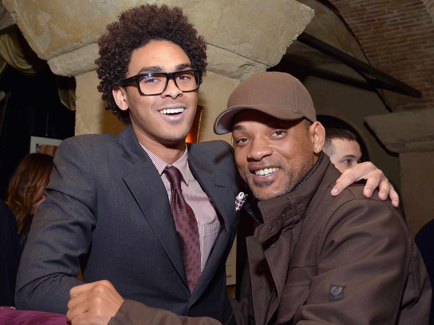 Trey Smith and Will Smith attend Vanity Fair and L'Oreal Paris-hosted D.J. Night with Freida Pinto in support of 10 x 10 and "Girl Rising" on February 19, 2013 in Los Angeles, California. 