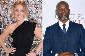 Geri Horner attends the VIP launch of the limited edition Reserved x British Vogue capsule collection on December 6, 2018 in London, England. (Photo by David M. Benett/Dave Benett/Getty Images for Reserved); Djimon Hounsou attends the "A Quiet Place Part II" World Premiere at Rose Theater, Jazz at Lincoln Center on March 08, 2020 in New York City. (Photo by Mike Coppola/Getty Images)