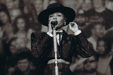 Janelle Monae performing