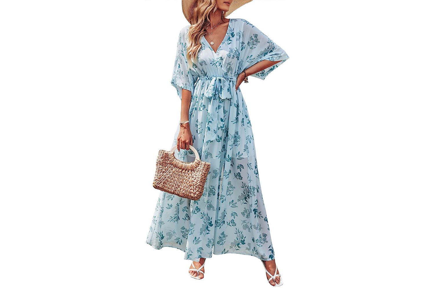 Amazon Prime Day ANRABESS Womenâs Summer Loose Kimono Maxi Dress