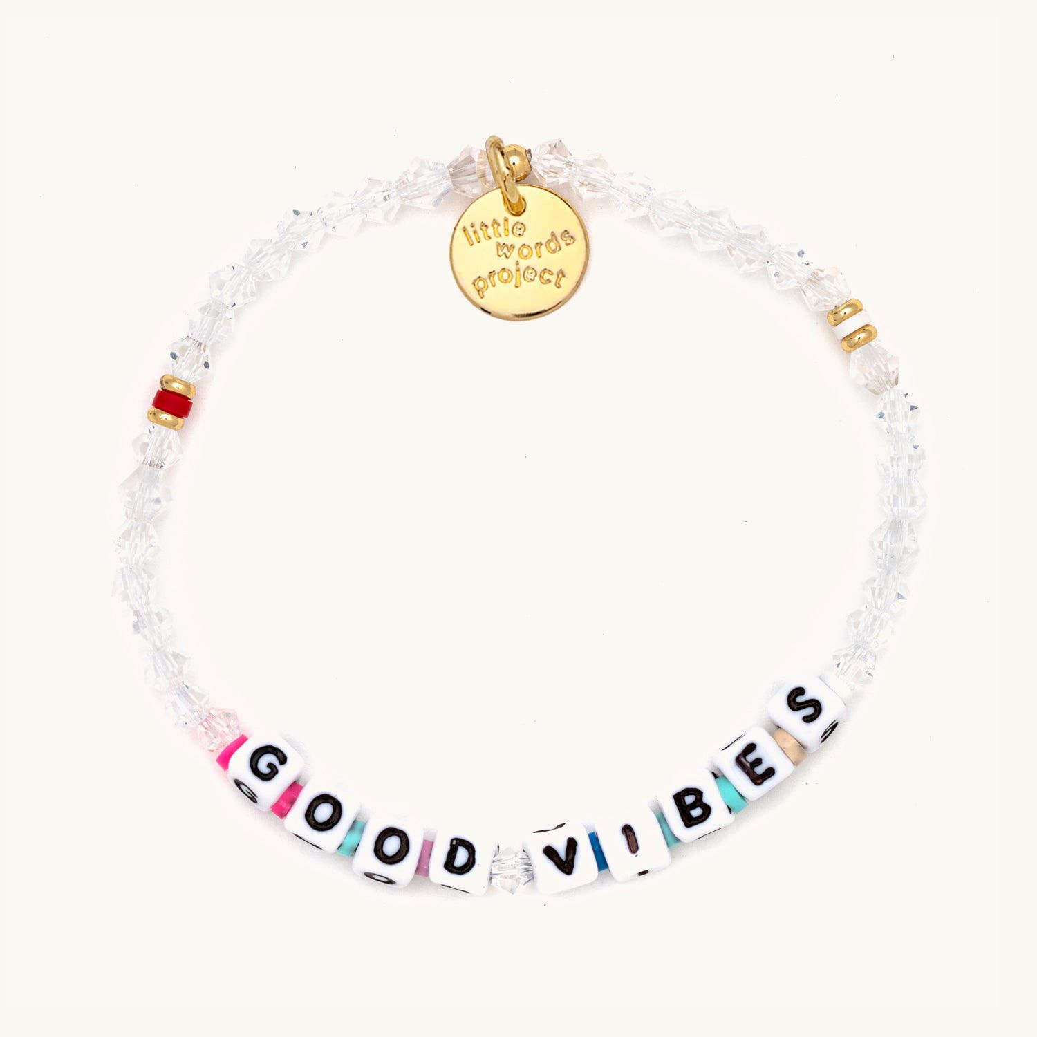 Little Words Project beaded stretch bracelet