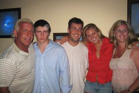 Ric Flair with his family