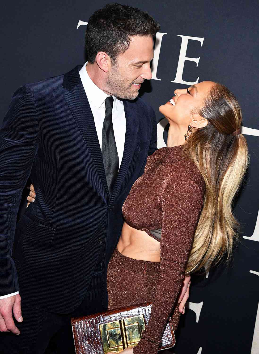 Ben Affleck and Jennifer Lopez attend The Last Duel New York Premiere on October 09, 2021 in New York City.