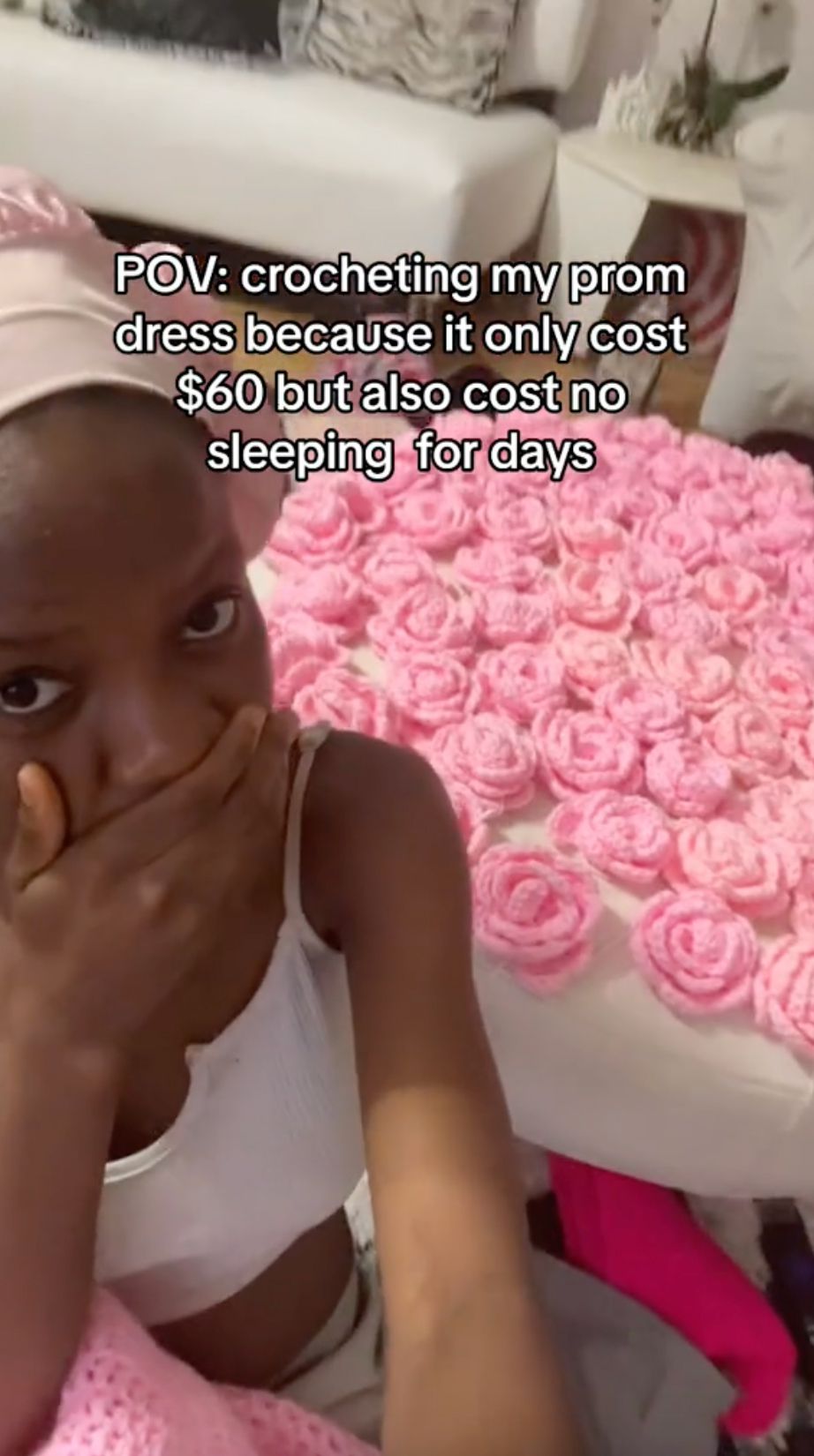 This Woman Crocheted Her Own Prom Dress