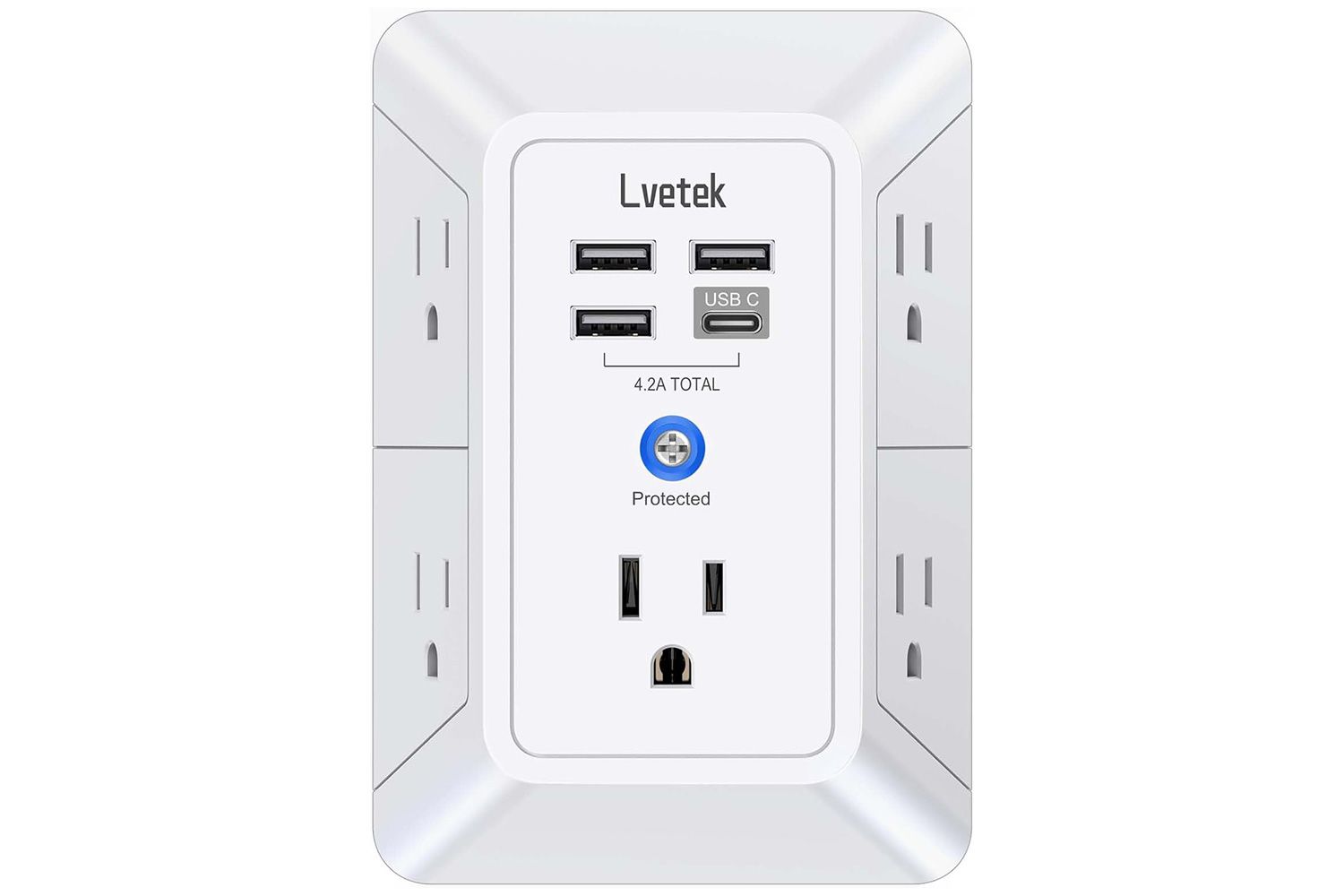 Lvetek 5-Outlet Surge Protector