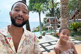 John Legend with daughter Luna