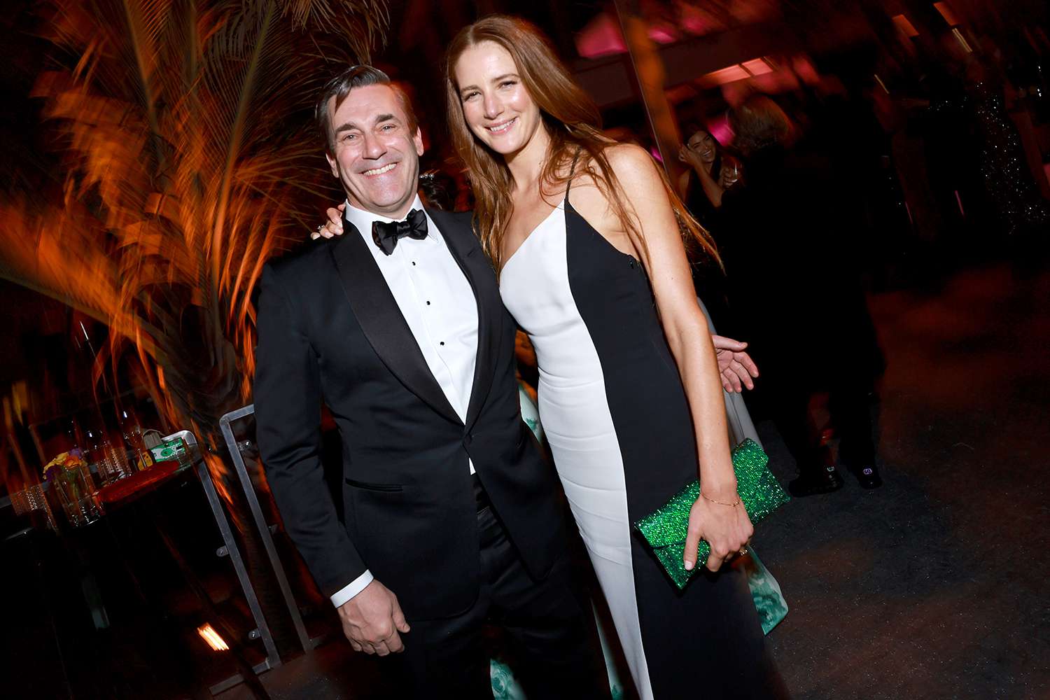 Jon Hamm and Anna Osceola attends the 2023 Vanity Fair Oscar Party Hosted By Radhika Jones