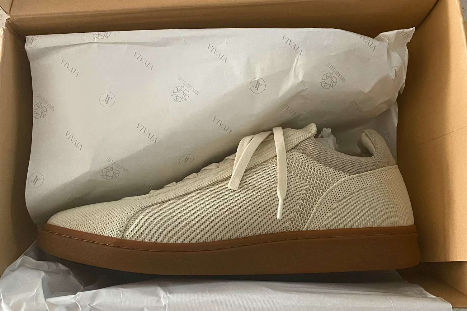 A pair of Vivaia V Prime Unisex Casual Sneakers in the box