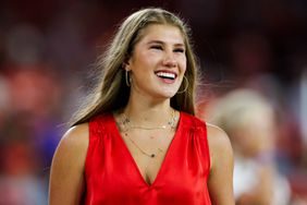 Ava Hunt of the Kansas City Chiefs on the sideline during a game against the Arizona Cardinals at State Farm Stadium on August 19, 2023 in Glendale, Arizona.