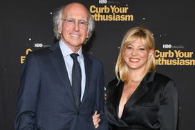 Larry David and Ashley Underwood attend the premiere of HBO's "Curb Your Enthusiasm" on October 19, 2021 in Los Angeles, California. 