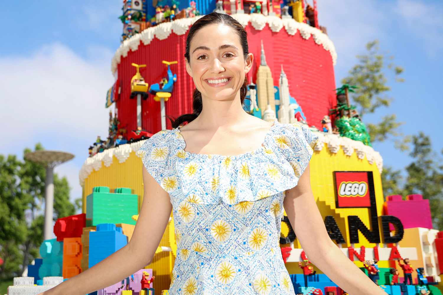 Emmy Rossum at Legoland California on Sunday, June 30, 2024 in Carlsbad, CA