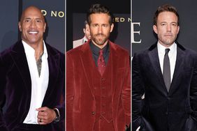 dwayne johnson, ryan reynolds and ben affleck