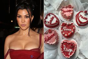 Kourtney Kardashian Posts Valentine's Cakes for Her and Husband Travis Barker's Kids