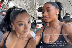 Simone Biles Says Don't Come for Me About My Hair Amid Paris Heatwave