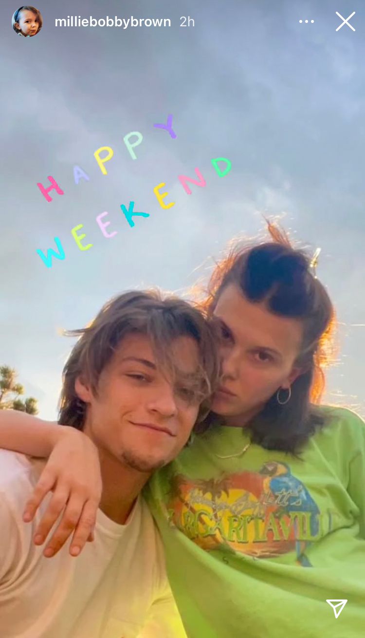 Millie Bobby Brown and Jake Bongiovi