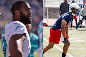 Spencer Paysinger during a game against the Tennessee Titans during a game at Nissan Stadium on October 18, 2015 in Nashville, Tennessee. ; Daniel Ezra as Spencer on 'All American'.