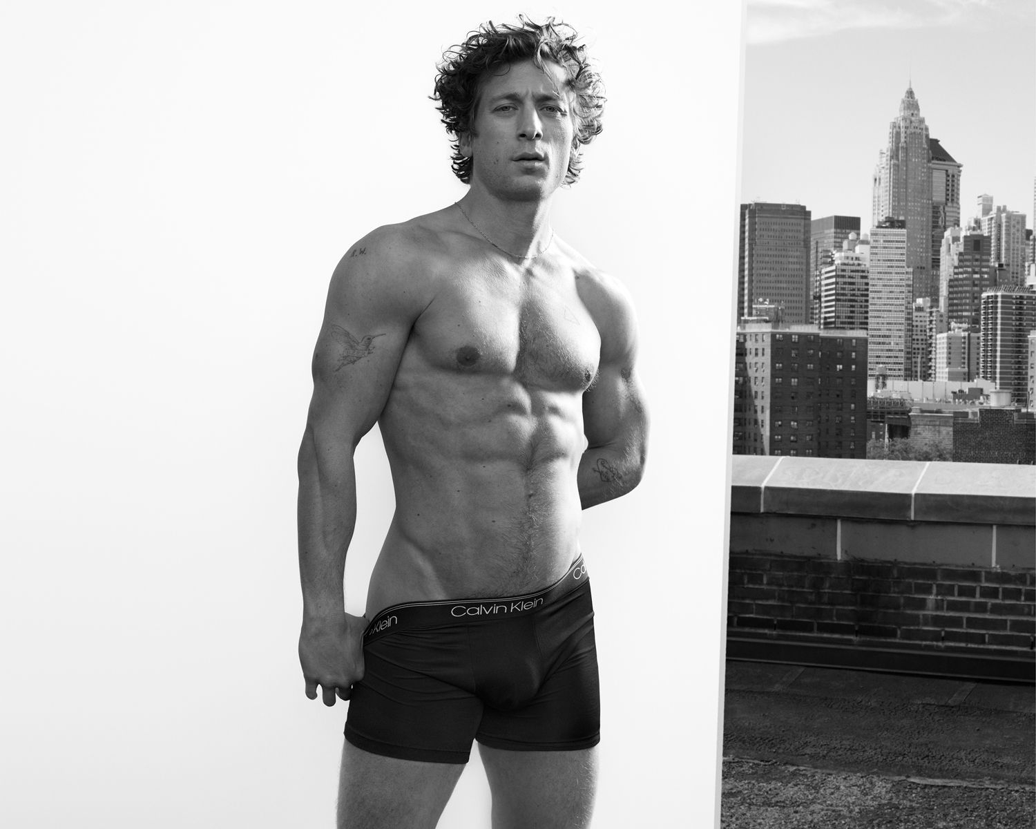 Jeremy Allen White in his Calvin Klein underwear ad campaign