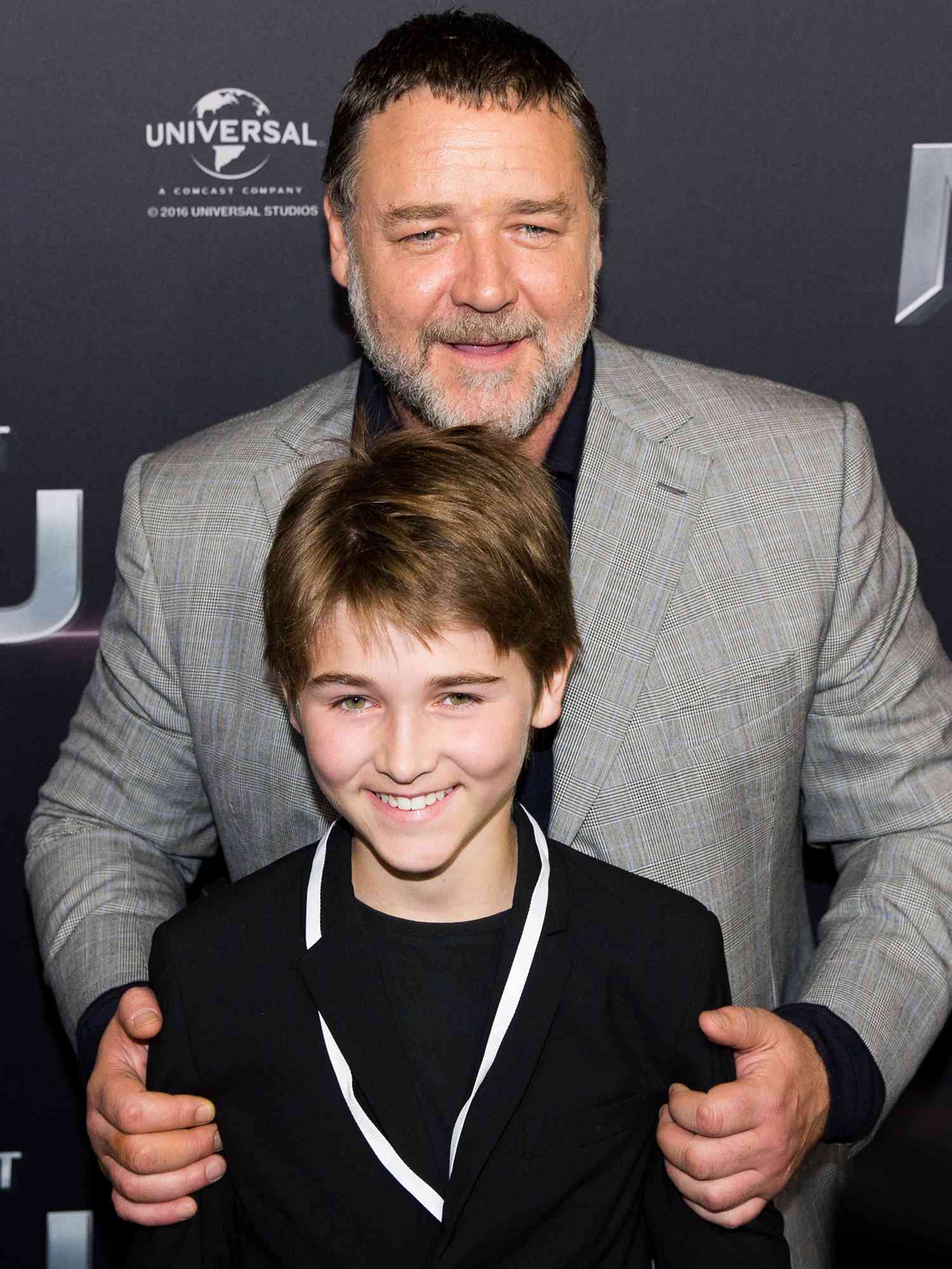 Russell Crowe and Tennyson Spencer Crowe