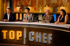 Joe Flamm, Kristen Kish, Tom Colicchio, and Gail Simmons on Season 21 of 'Top Chef'. 