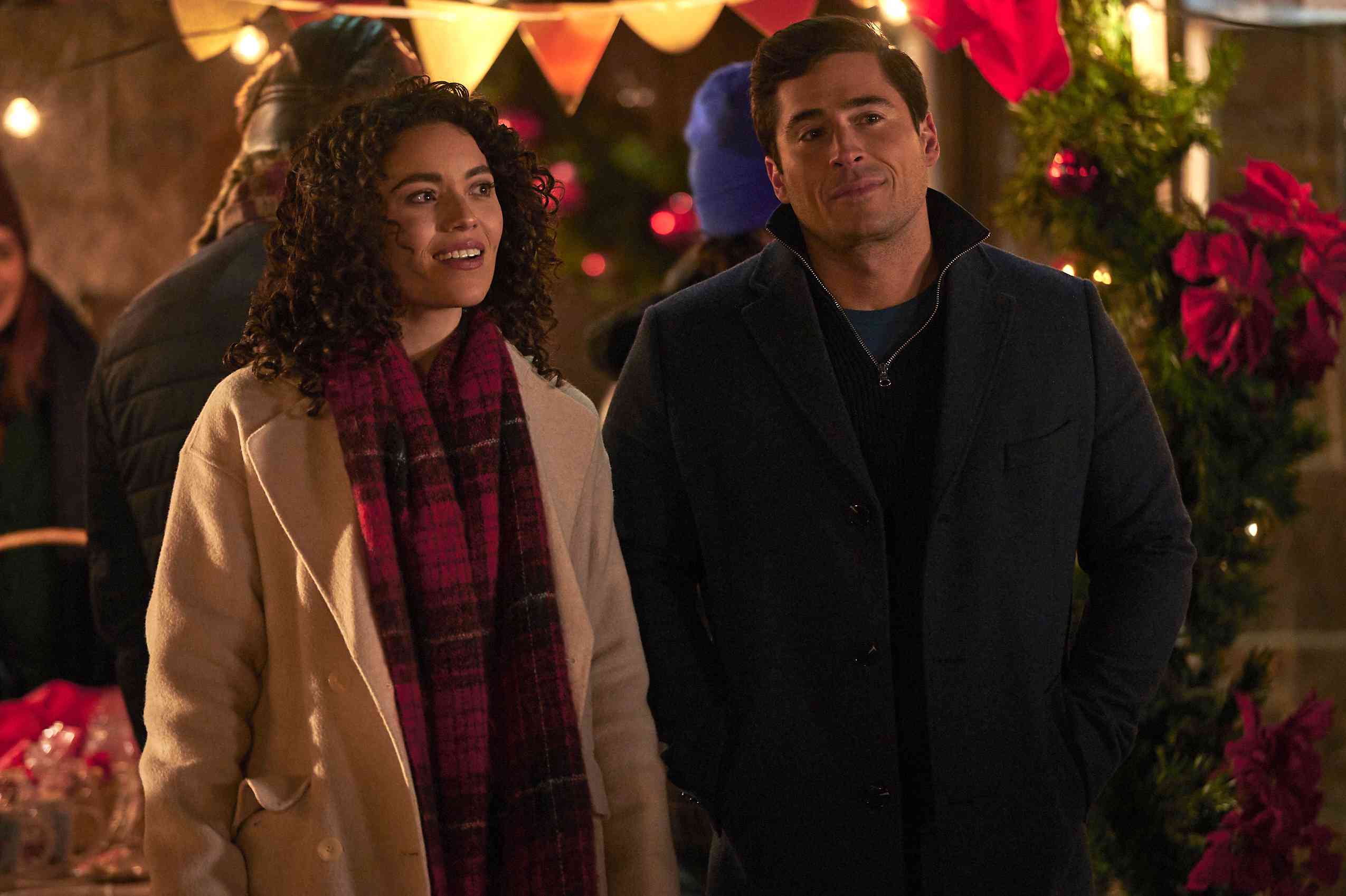 A+E Networks Lifetime's holiday movies 2023 Planes Trains and Christmas Trees Kathryn Davis, Olivier Renaud