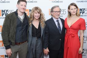 Sawyer Avery Spielberg, Kate Capshaw, Steven Spielberg and Destry Allyn Spielberg attend 55th New York Film Festival screening of "Spielberg" at Alice Tully Hall on October 5, 2017 in New York City