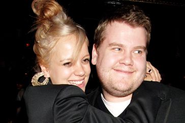 Lily Allen and James Cordon attend the afterparty hosted by Noel Fielding following the Teenage Cancer Trust concert held at the Royal Albert Hall, at Dolce on April 9, 2008 in London, England