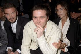 David Beckham, Brooklyn Beckham, Victoria Beckham and Kate Moss attend the Dior Homme Menswear Fall/Winter 2020-2021 show as part of Paris Fashion Week