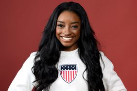 Olympian Simone Biles of Team United States poses on the Today Show Set on August 06, 2024