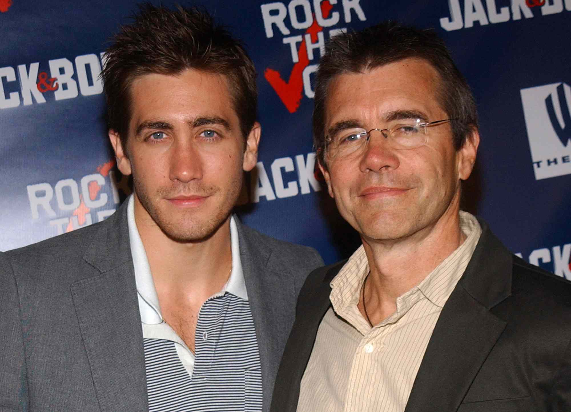 Jake Gyllenhaal and father Stephen.