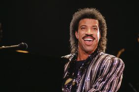 Lionel Richie, U.S. singer-songwriter, during a live concert performance at Wembley Arena, London, England, Great Britain, May 1987.