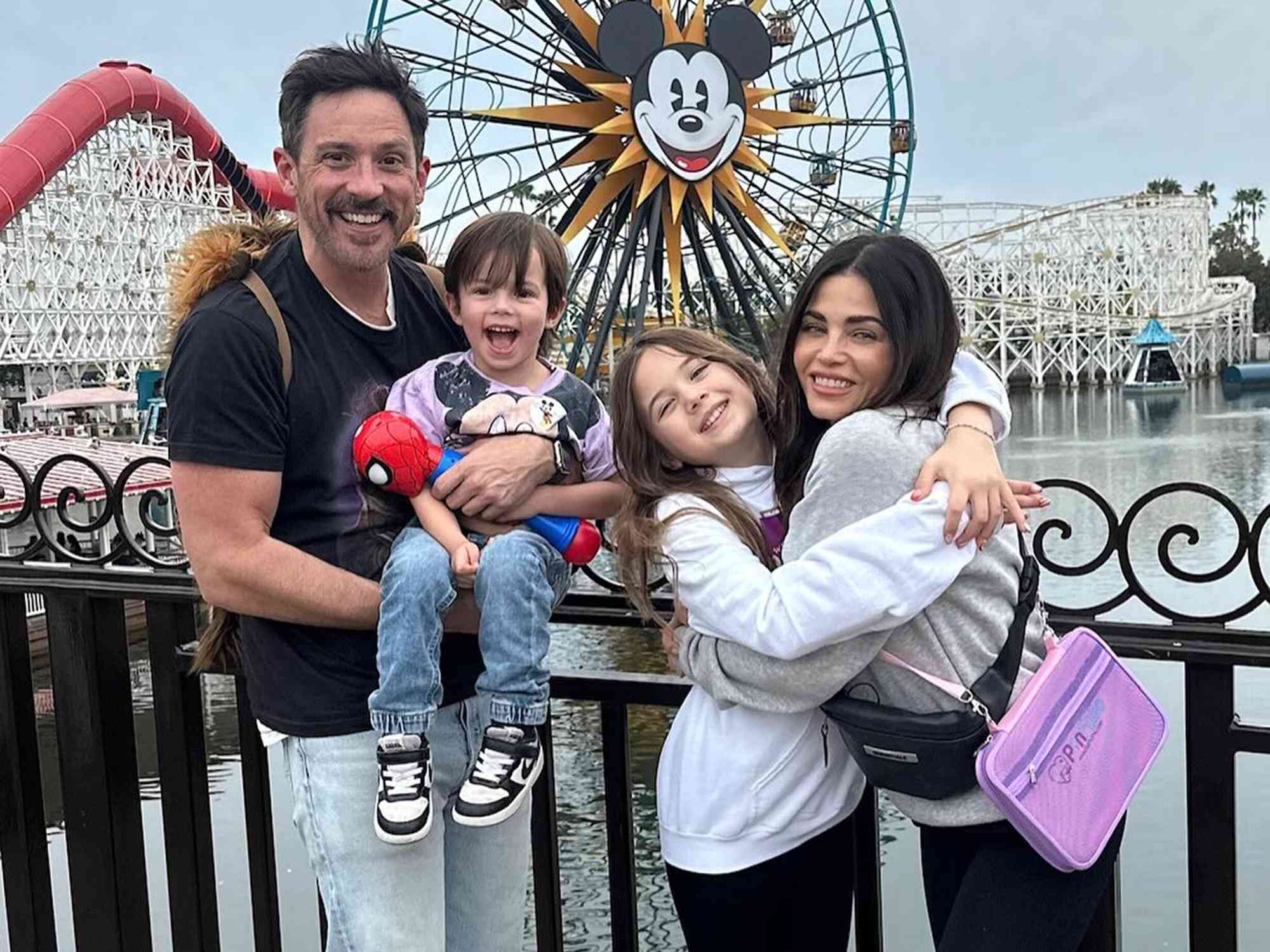 Jenna Dewan and Steve Kazee with Everly Tatum and Callum Kazee.