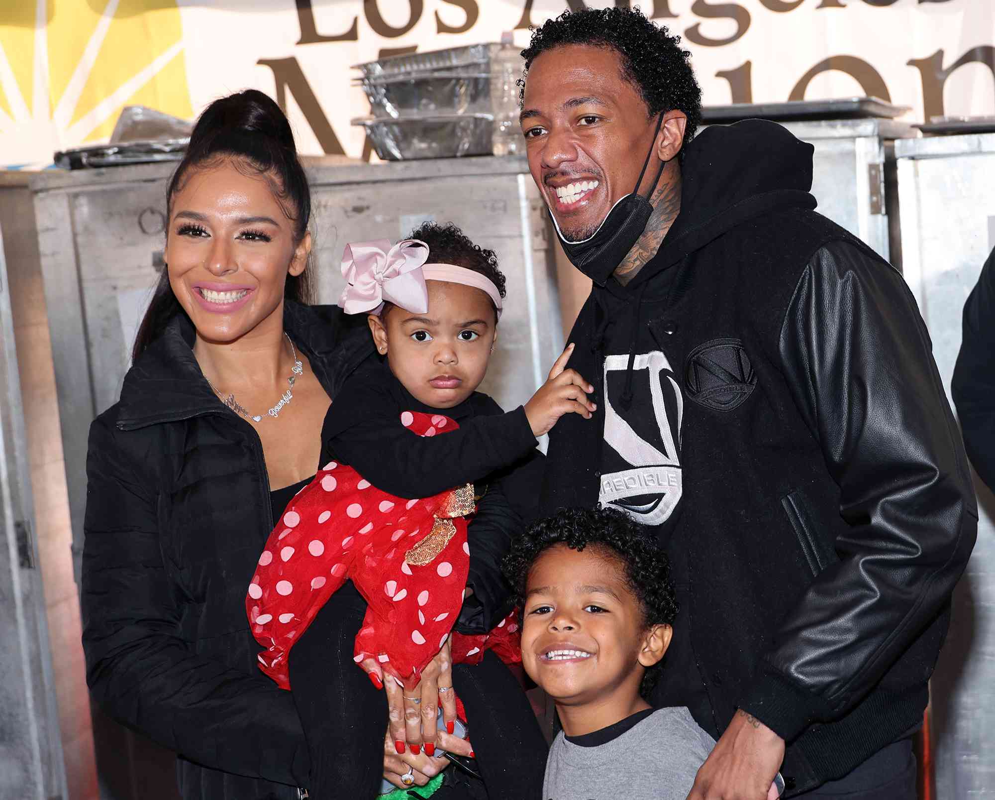 Brittany Bell, Nick Cannon and children Powerful Queen Cannon and Golden Cannon