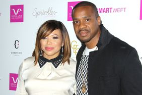 Actors Tisha Campbell (L) and Duane Martin