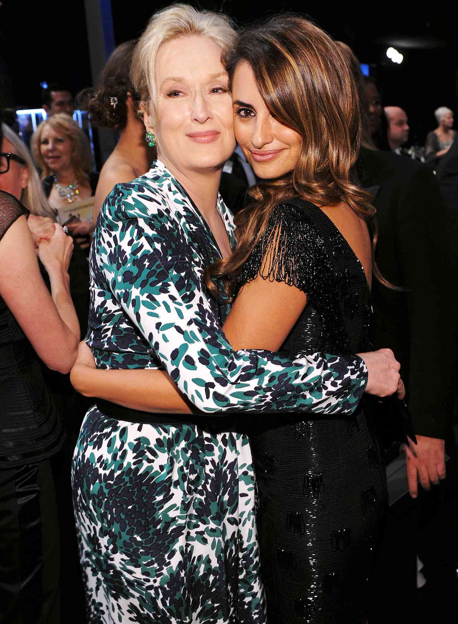 Meryl Streep and Penelope Cruz attend the TNT/TBS broadcast of the 16th Annual Screen Actors Guild