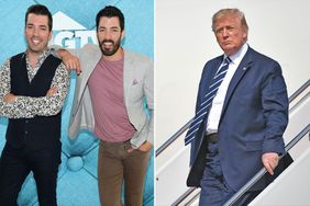 Jonathan Scott and Drew Scott and Donald Trump