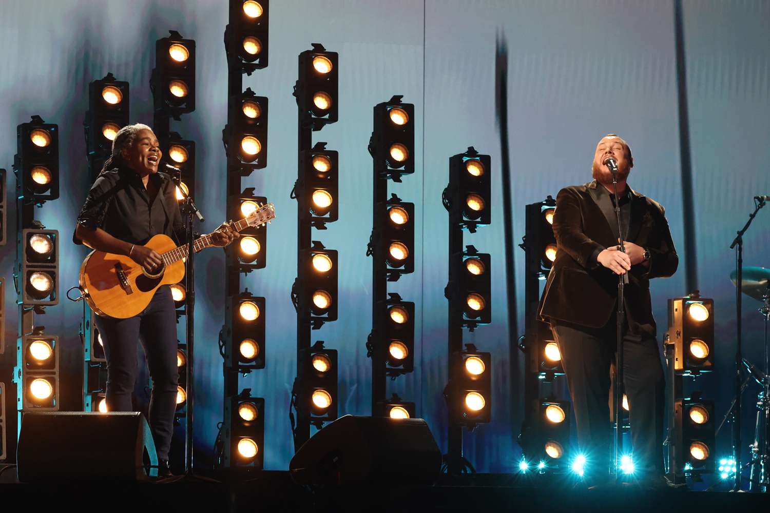 Tracy Chapman and Luke Combs perform onstage during the 66th GRAMMY Awards at Crypto.com Arena on Feb. 4, 2024