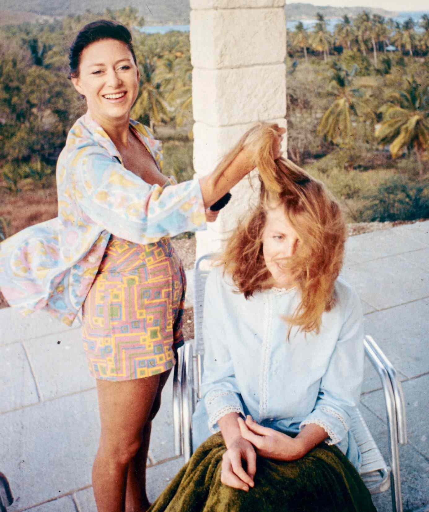 Lady Anne Glenconner and Princess Margaret