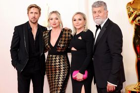 Ryan Gosling, Mandi Gosling, Donna Gosling, and Valerio Attanasio attend the 96th Annual Academy Awards on March 10, 2024 in Hollywood, California.