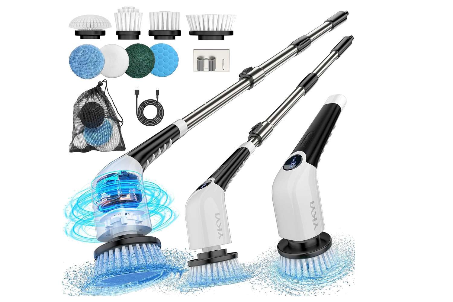 Electric Spin Scrubber,Cordless Cleaning Brush