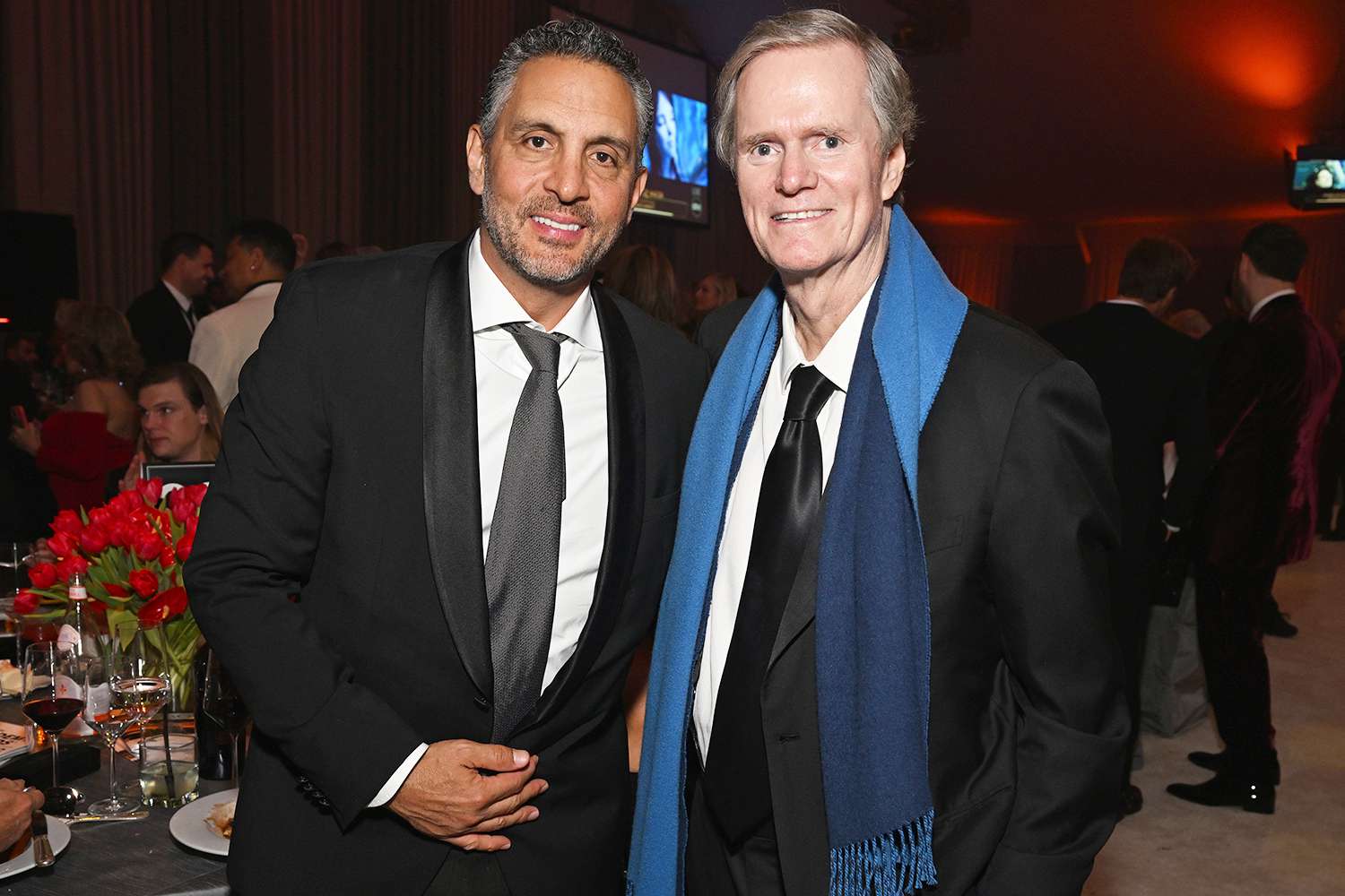 Mauricio Umansky and Richard Hilton attend the Elton John AIDS Foundation's 31st Annual Academy Awards Viewing Party on March 12, 2023 in West Hollywood, California.