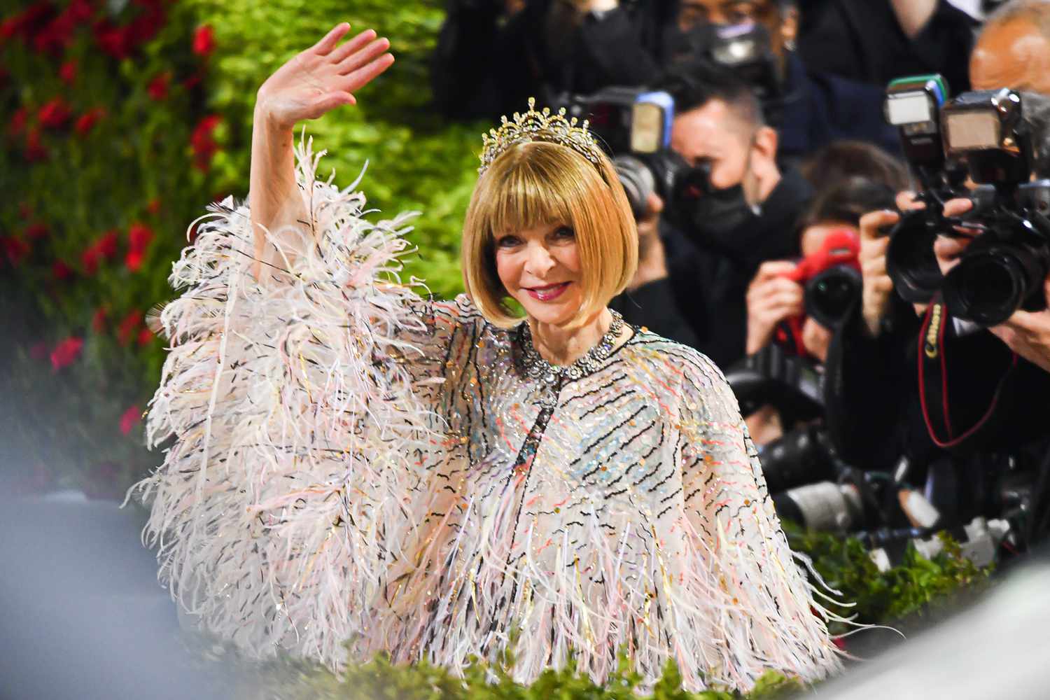 Anna Wintour attends the 2022 Met Gala celebrating "In America: An Anthology of Fashion" at The Metropolitan Museum of Art on May 02, 2022 in New York City