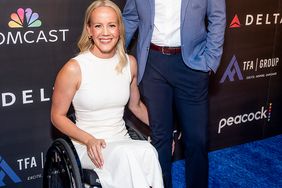 Mallory Weggemann and Jay Snyder attend the Los Angeles premiere of the documentary "Watershed" at AMC The Grove 14 on July 10, 2024 in Los Angeles, California. 