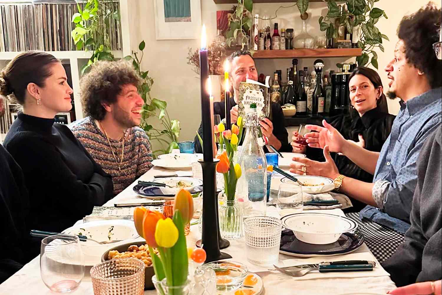 Selena Gomez and Benny Blanco Attend Passover Seder â See the Impressive Spread