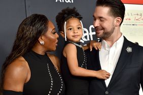 Serena Williams, Alexis Olympia Ohanian Jr. and Alexis Ohanian attend the 2021 AFI Fest - Closing Night Premiere of Warner Bros. "King Richard"