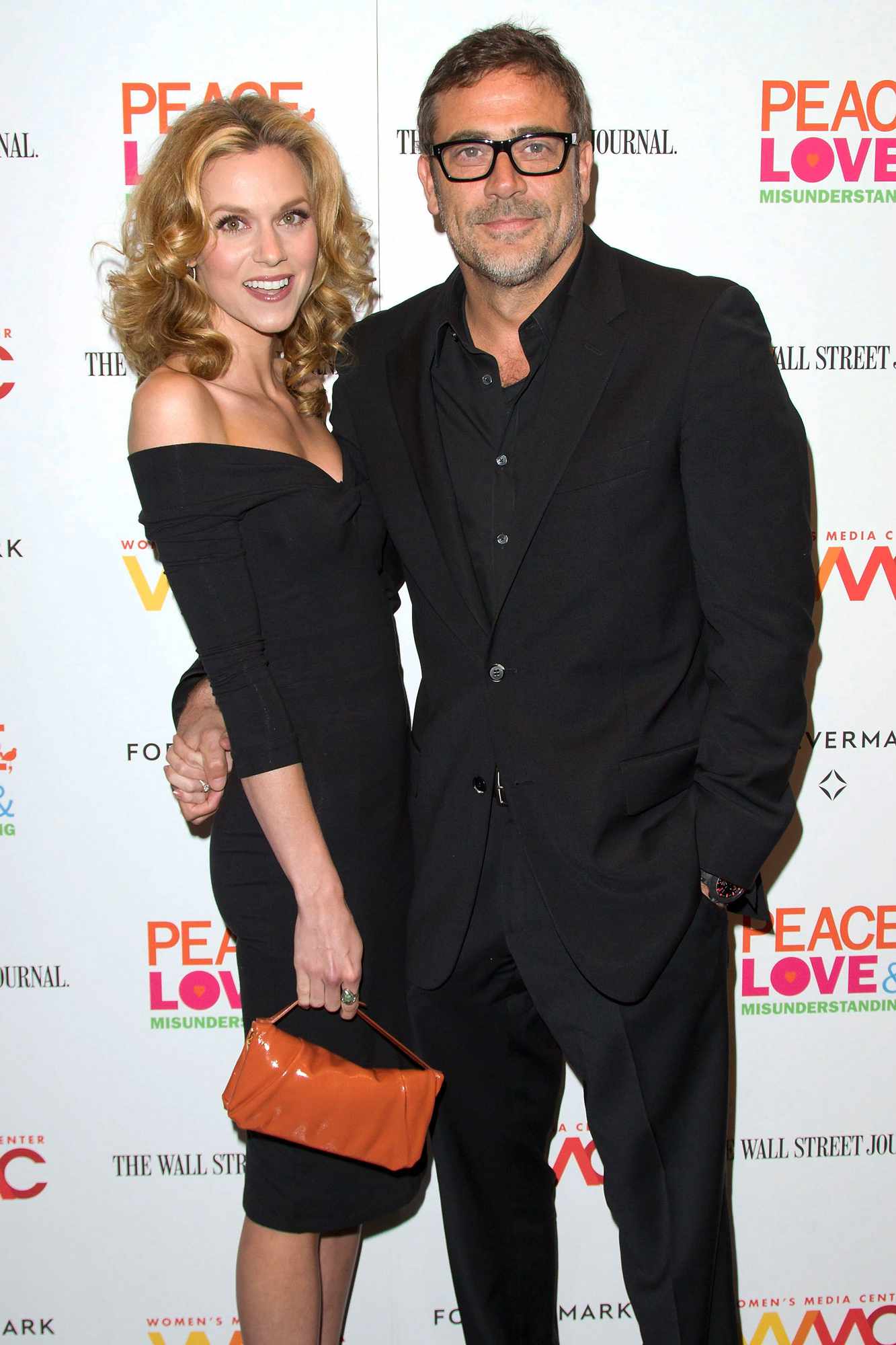 Jeffrey Dean Morgan (R) and fiance Hilarie Burton attend the "Peace, Love And Misunderstanding" New York Screening at MOMA on June 4, 2012 in New York City