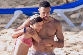 Trent Alexander and Iris Law looked deeply in love as the couple enjoyed a holiday break in Barbados this week. 