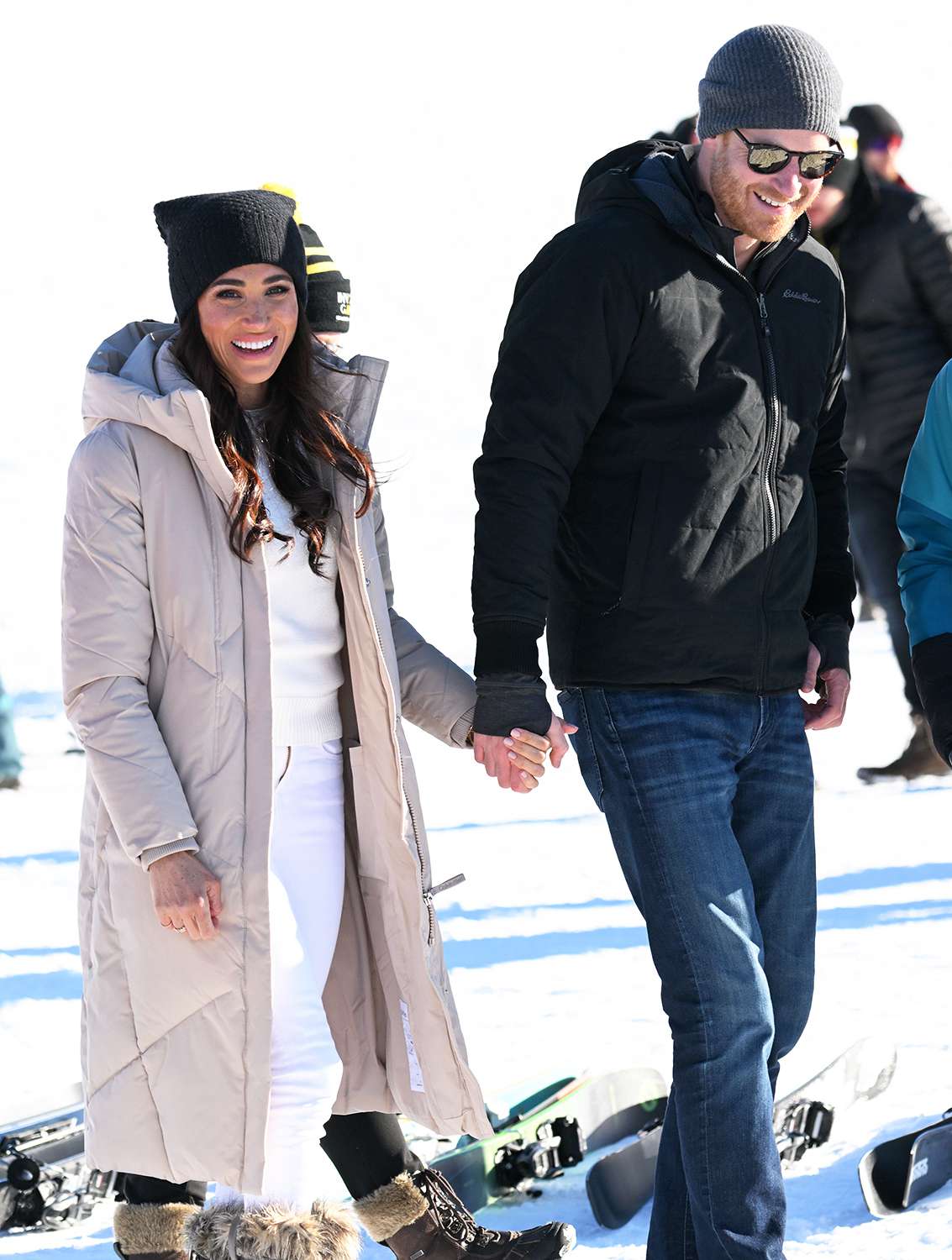 Prince Harry, Duke of Sussex and Meghan, Duchess of Sussex attend the Invictus Games One Year To Go Event on February 14, 2024 in Whistler, Canada.